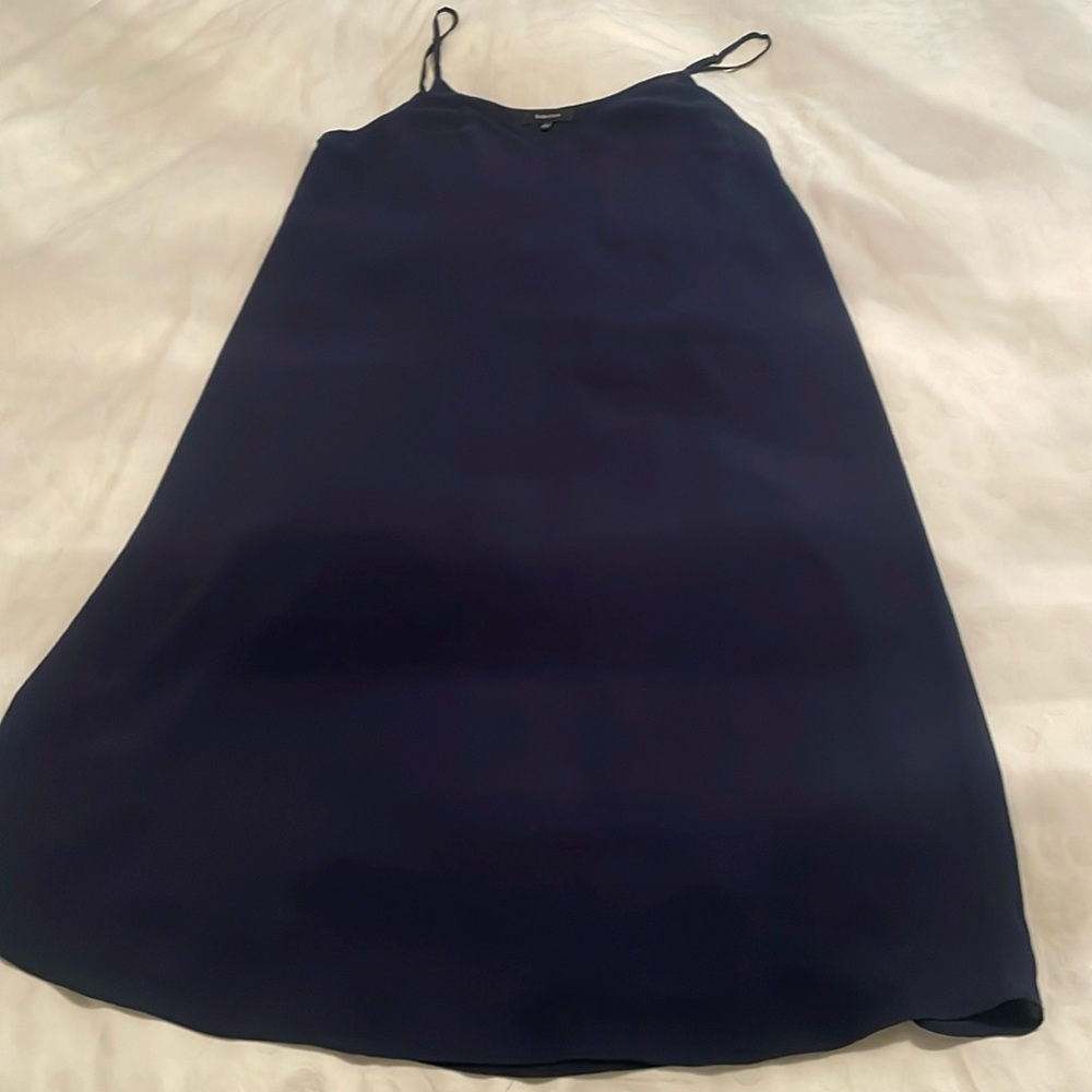 Aritzia Babaton Navy Slip Classic Dress -S